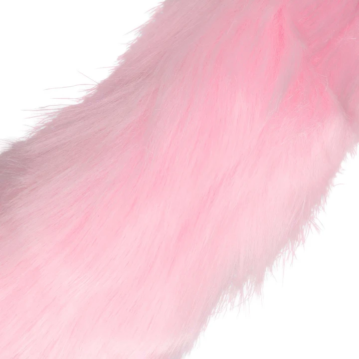 Korek analny z ogonem lisa LED – metalowy, wygodny kształt, ergonomiczny design