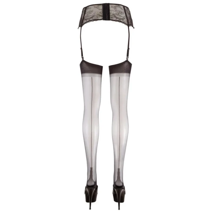 Pończochy COTTELLI LINGERIE z szwem czarne 15 den, eleganckie, wygodne, uniwersalne