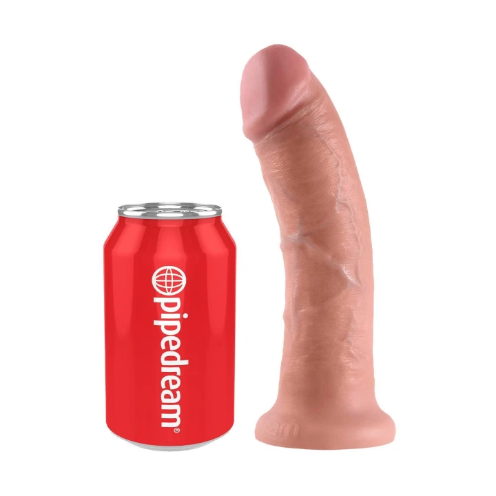 Dildo King Cock 8 cali, ultra-realistyczny, z mocną przyssawką, PVC