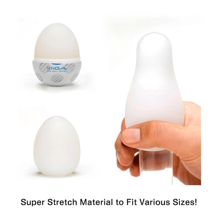 Masturbator jednorazowy Tenga Egg Sphere, ultra-elastyczny, 7 cm długości