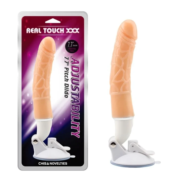 Dildo o regulowanej długości 7,7" T-Skin, 10 funkcji wibracji, wodoodporny