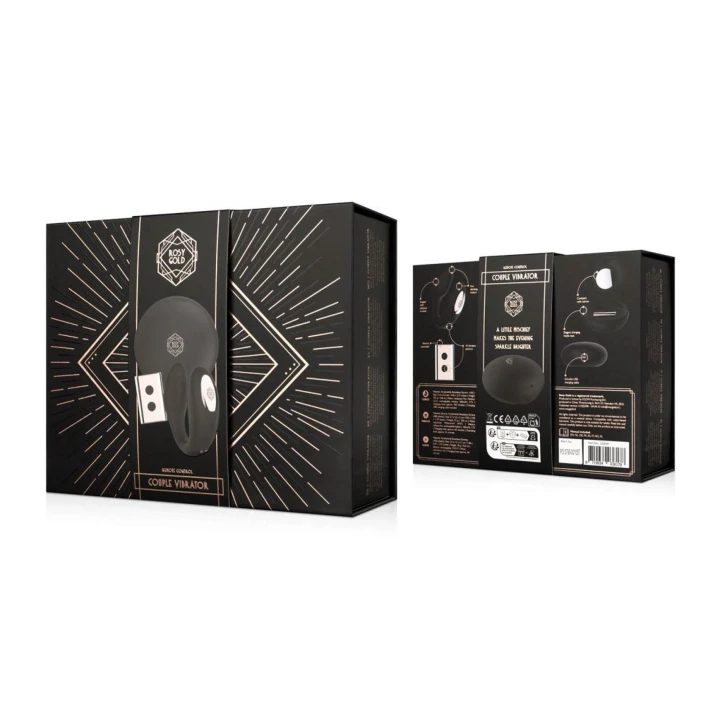 Wibrator kształt C Rosy Gold z luksusowym etui ładującym i cichym silnikiem