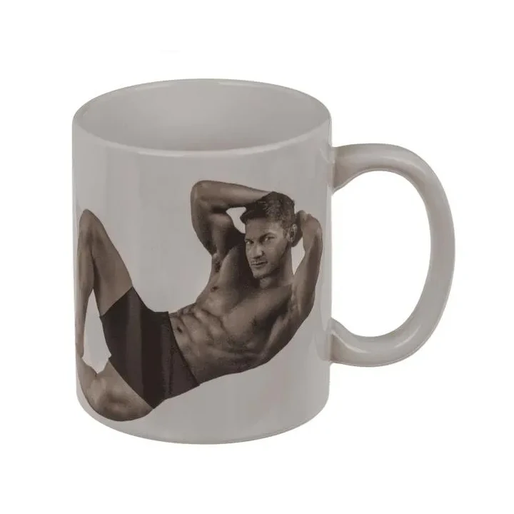 Kubek termiczny Stripper Boy – efekt zmian grafiki, 350 ml, kamionka