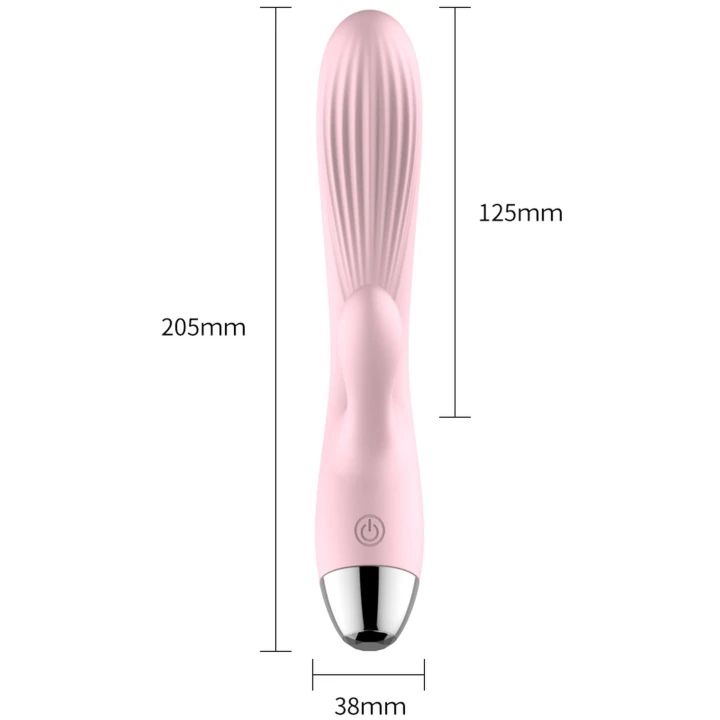 Wibrator Królik - Silicone 10 funkcji wibracji, regulacja obrotów, grzanie