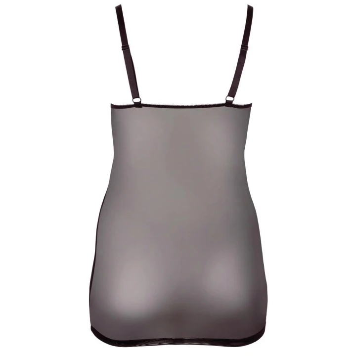 Sukienka bieliźniana COTTELLI LINGERIE - Półprzezroczysta, koronkowa, elastyczna 2XL