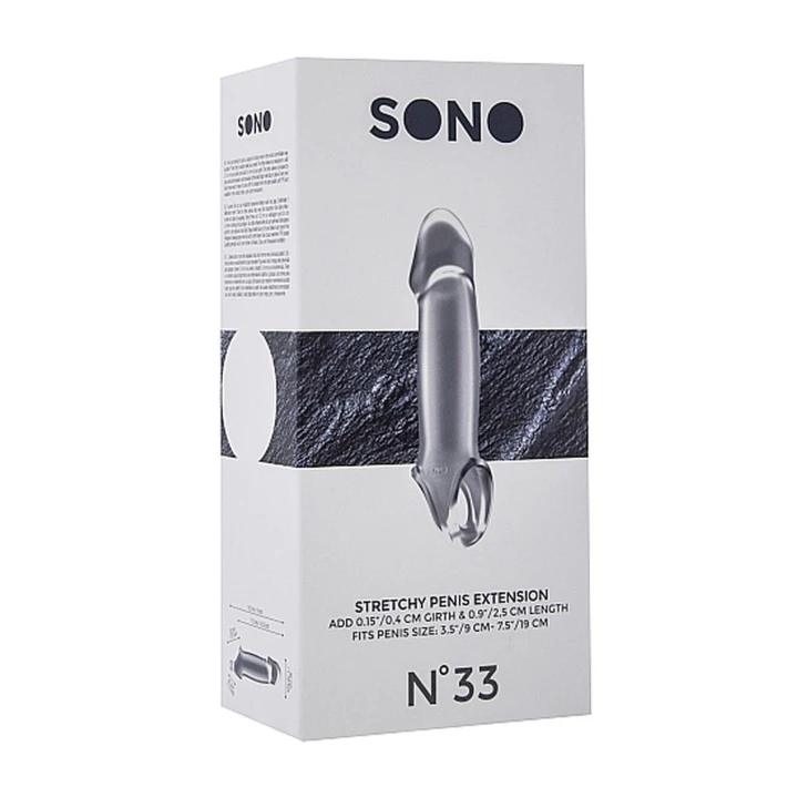 Tuleja powiększająca - No.33 - Przezroczysta, dodaje 2,5 cm długości, wodoodporna