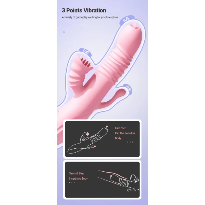 Wibrator do stymulacji łechtaczki ADA USB, wodoodporny, cichy, silikonowy