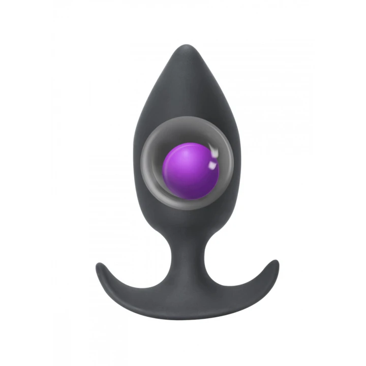 Stymulator analny Spice It Up - silikonowy, 10,5 cm, zasilany wibracjami, czarny