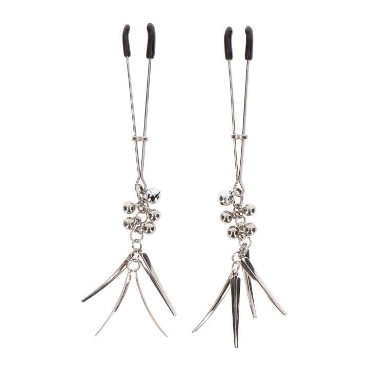 Tweezer do biżuterii TABOOM, metal niklowy, regulowany pierścień, PVC