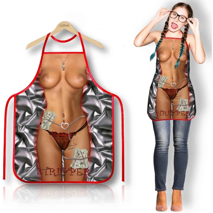 Fartuszek erotyczny Stripper 116ST, regulowany, łatwy w czyszczeniu, zmysłowy design