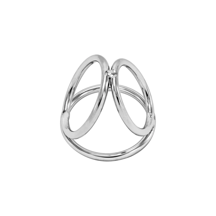 Pierścień penisa Locked Triple Ring 50/37/45 MM, stal nierdzewna, T2