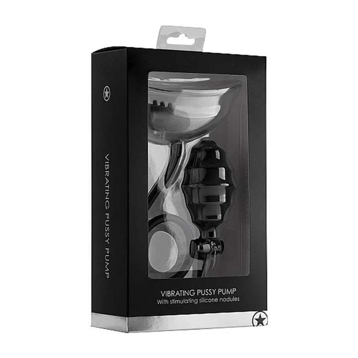 Pompka wibracyjna do waginy, ABS, wodoodporna, 1 prędkość, czarna