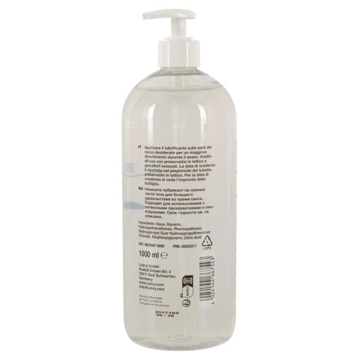 Lubrykant na bazie wody Just Glide Toylube 1000 ml - Gęsty, bezpieczny z prezerwatywami