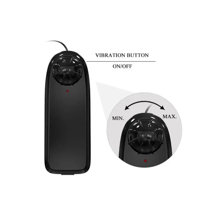 Proteza podwójna BAILE - Wibracje, Regulowane szele, Miękka żelowa powłoka