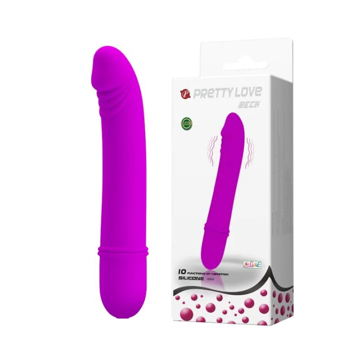 Wibrator silikonowy PRETTY LOVE - BECK, 10 funkcji, hipoalergiczny, ergonomiczny