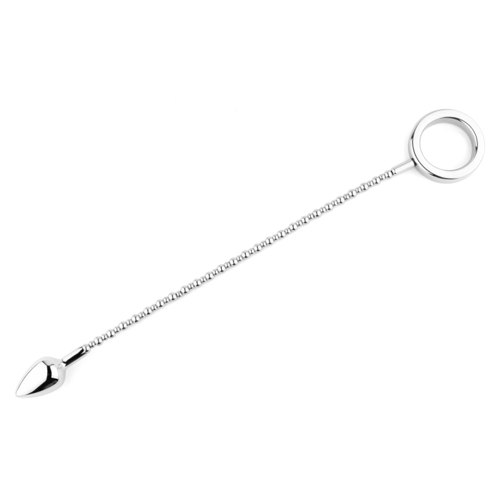 Korek analny – seria Metal Elegance, stal nierdzewna, 3 wymienne końcówki (2,7/3,5/4 cm)