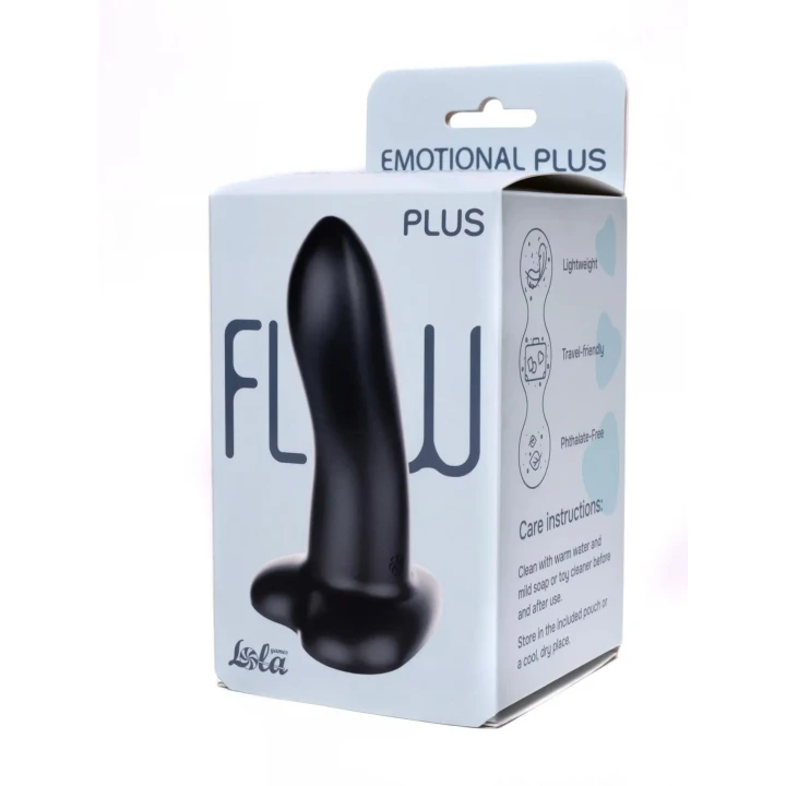 Dildo Flow Emotional Plus - Płynny Silikon, Gruby Trzon, Zakrzywiona Końcówka