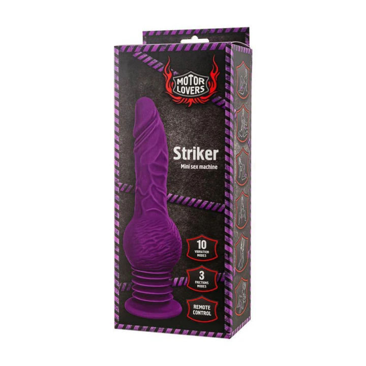 Maszyna seksualna Mini Striker MotorLovers, silikonowa, zdalnie sterowana, 23.5 cm
