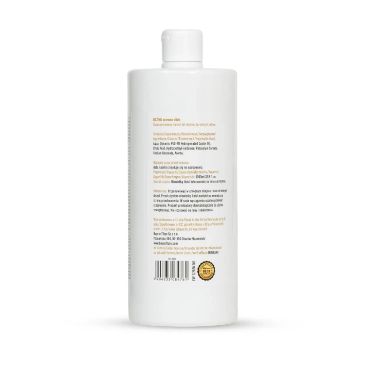 Żel intymny MyLove Extreme Fisting 1000 ml — extra gęsty, długotrwały poślizg
