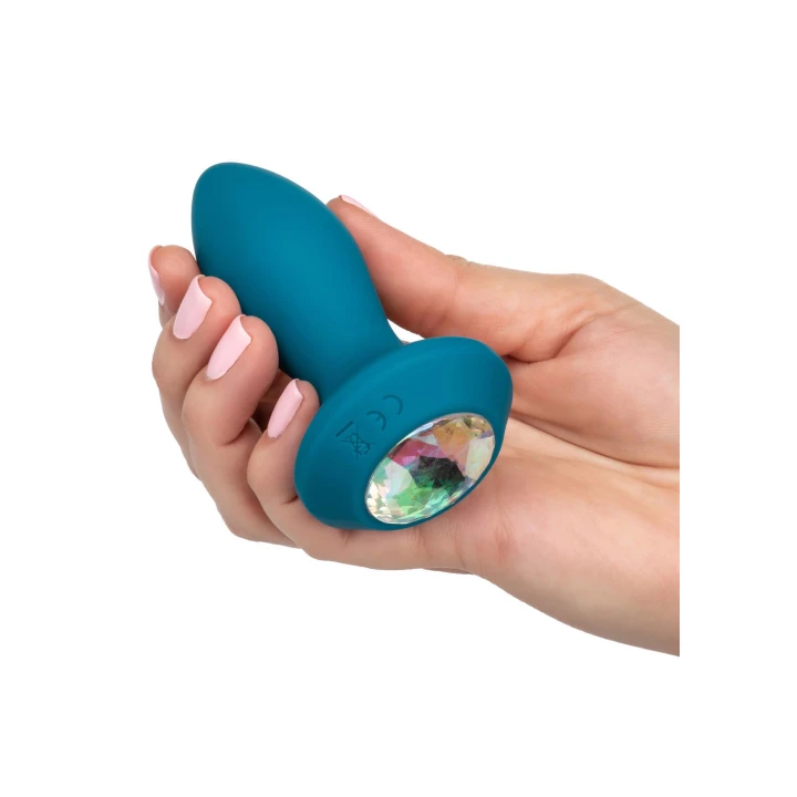 Wibrator analny Power Gem® z miękkiego silikonu, 10 trybów wibracji, wodoodporny