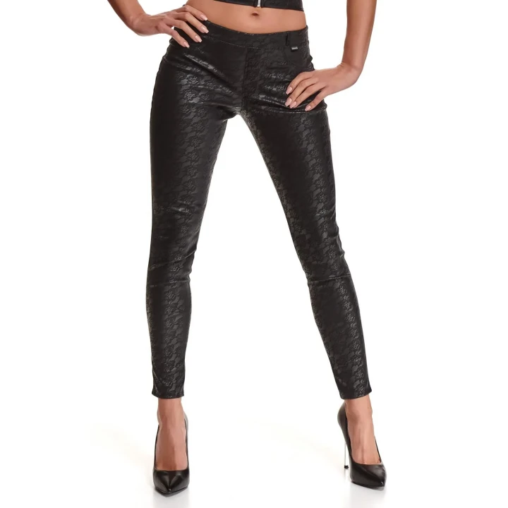 Legginsy wetlook DEMONIQ Kolekcja Black Rose 2.0, zmysłowe, czarne, S