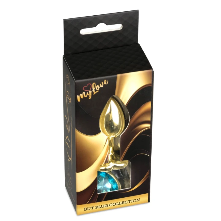 Korek analny (anal plug) MyLove Toys Jewellery Gold – stal nierdzewna, 7 cm, 2,7 cm
