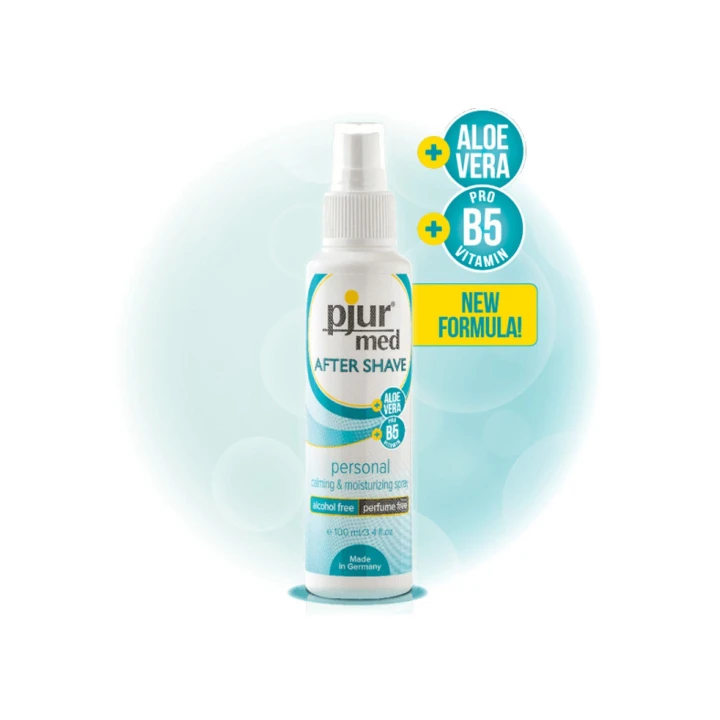 Spray po goleniu Pjur MED 100 ml, łagodzący, nawilżający, z aloesem i prowitaminą B5