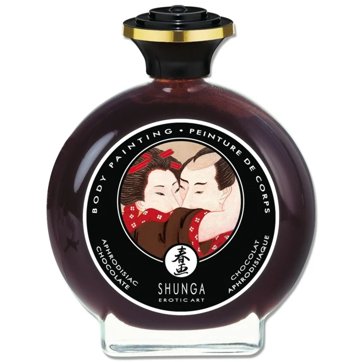 Farba do Ciała Czekoladowa Shunga - Wegańska, Bezglutenowa, Łatwa do Usunięcia