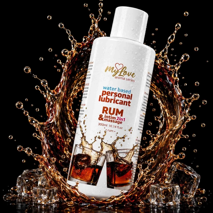 Żel intymny i do masażu MyLove Aroma Series Rum 2w1 300 ml