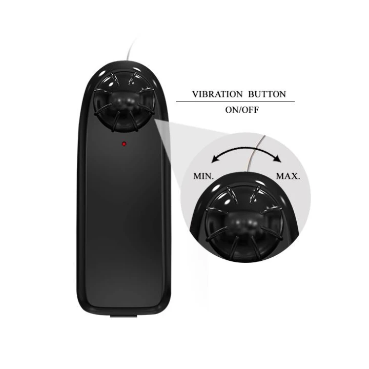 Masturbator BAILE Little Butt, CyberSkin, 2 otwory, regulowane wibracje