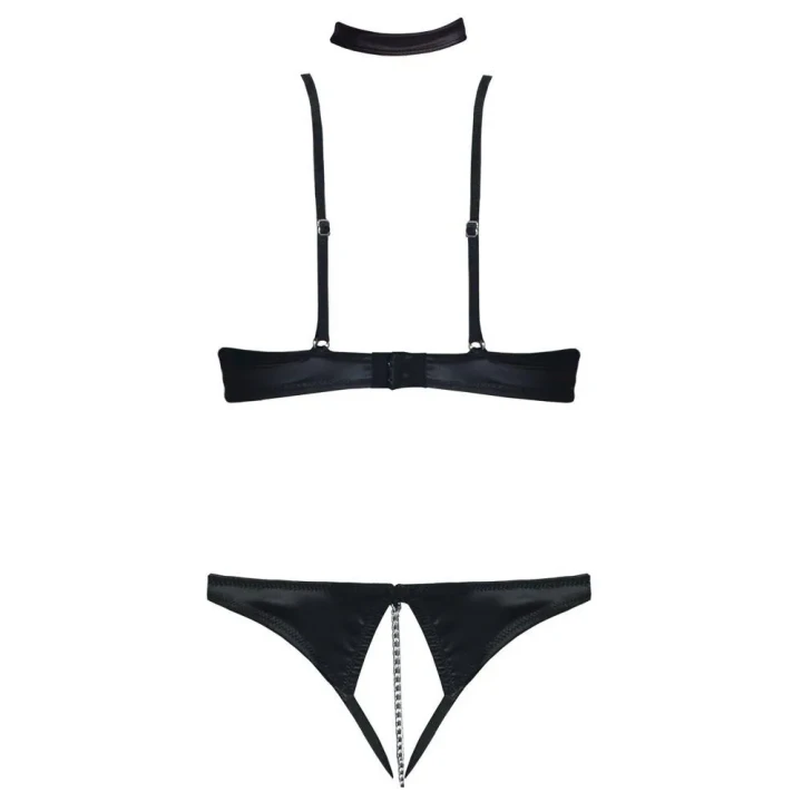 Biustonosz COTTELLI LINGERIE z fiszbinami, regulowane ramiączka, kwiatowy haft