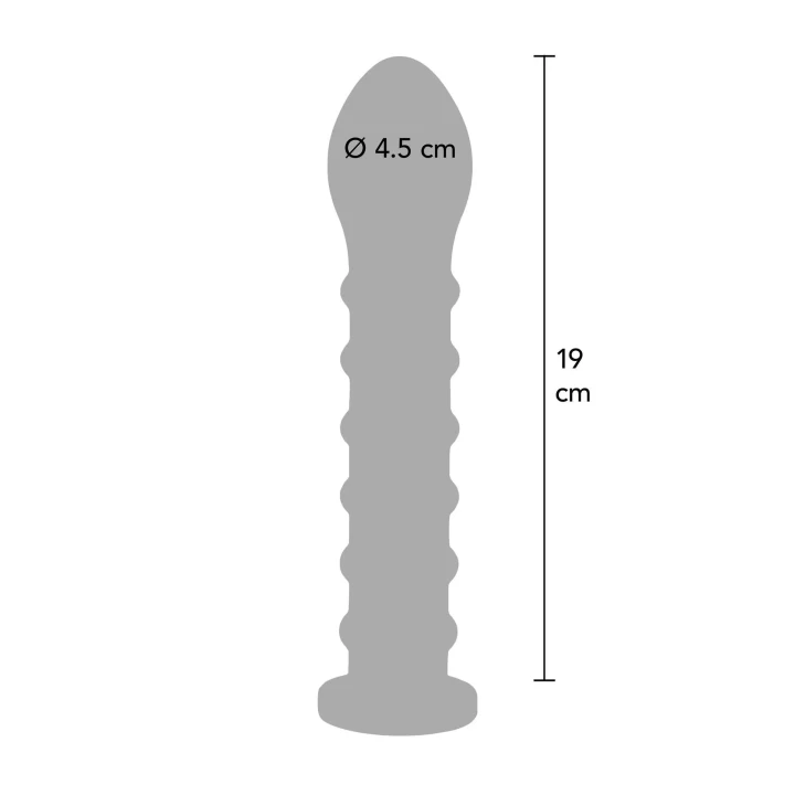Dildo Bangers Easy-Lock 19 cm z silikonem, elastyczny, z wypustkami