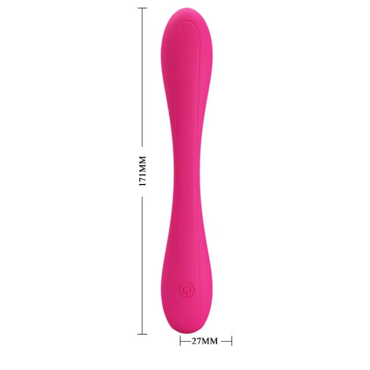 Wibrator G-spot z funkcją pamięci PRETTY LOVE, silikonowy, 12 wibracji, zginany