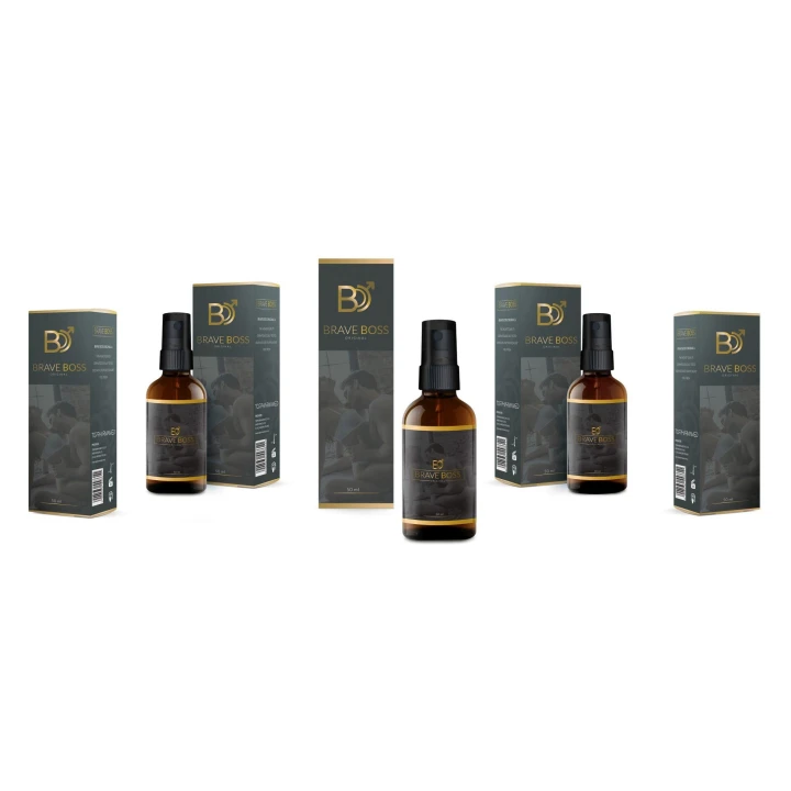Preparat do opóźnienia wytrysku BRAVE BOSS 50 ml – Skuteczna formuła GMP, Bestseller