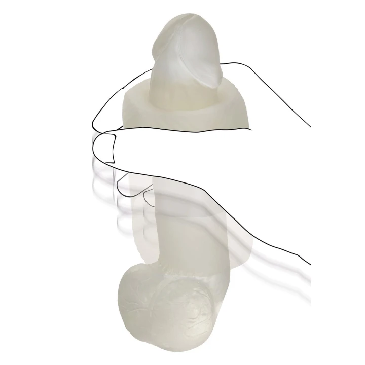 Stroker silikonowy Slop Top Nasty Luv, teksturowany, świecący w ciemności