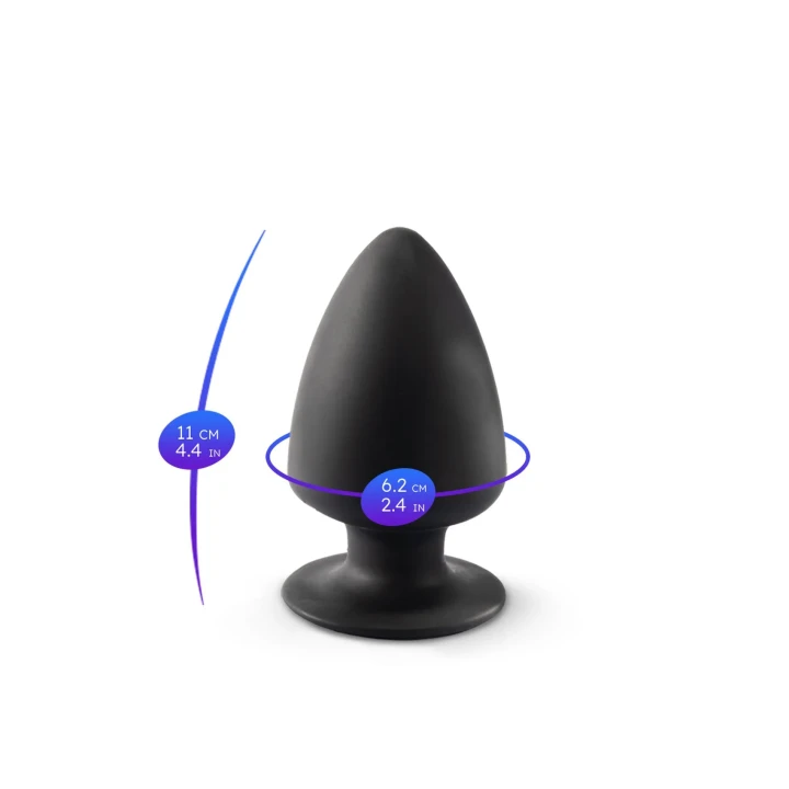 Wtyczka analna Silexd M, podwójna gęstość, silikon, średnica 5,7 cm