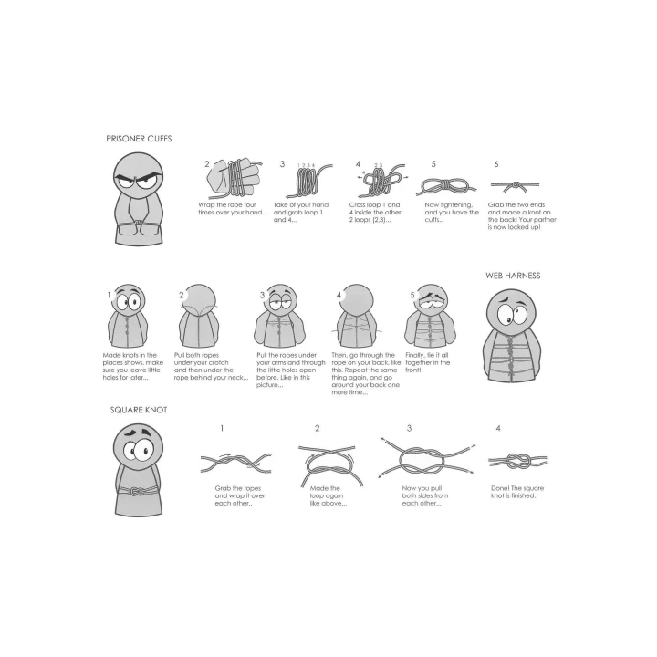 Sznurek do krępowania 10m - Japoński, gładki, 0,8cm średnicy