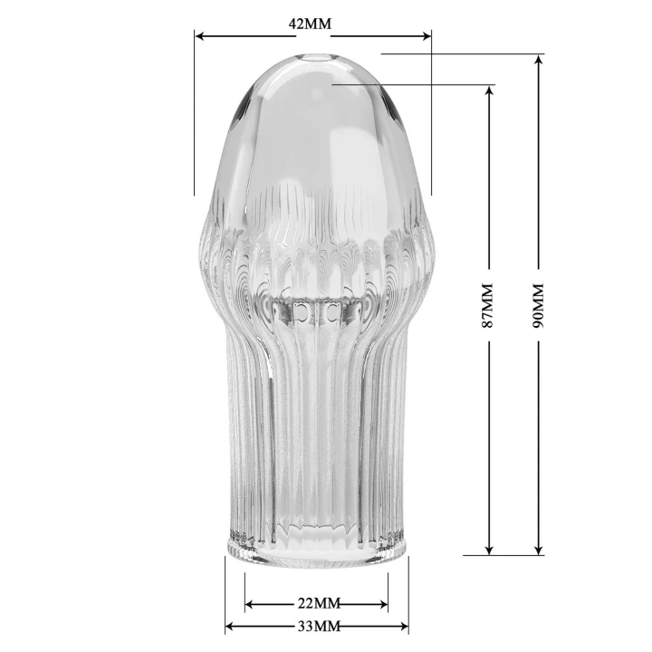 Nakładka na penisa Pretty Love Huel, TPR, elastyczna, opóźniająca wytrysk