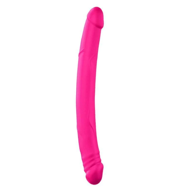Dildo podwójne Marc Dorcel, silikon medyczny, długość 42 cm, średnica 4 cm, różowe