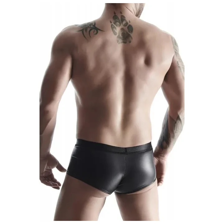 Szorty męskie REGNES FETISH PLANET Wetlook, elastyczne, z dekoracyjnymi kieszonkami