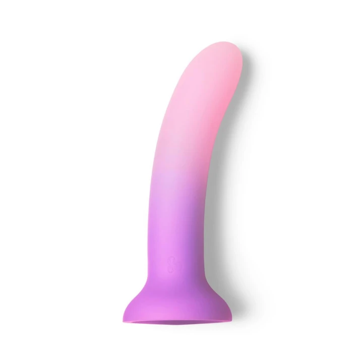 Dildo Ombre 15 cm z silikonu klasy premium, przyssawka, realistyczny kształt