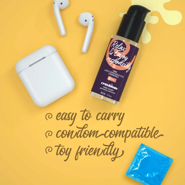 Lubrykant analny Crushious 50 ml – wodny, hipoalergiczny, z pompką one-drop