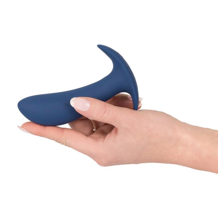 Korek analny wibracyjny, silikonowy z pilotem, 10 trybów, 12 cm długości