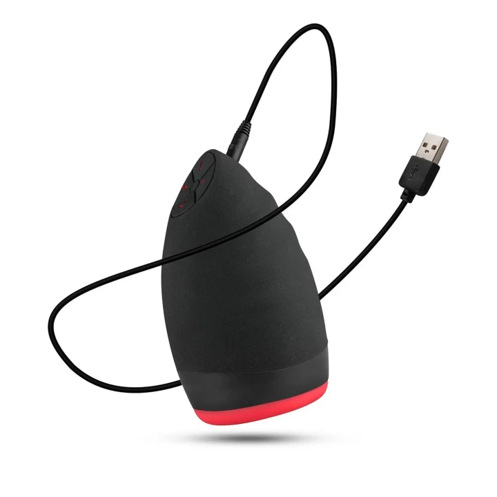 Masturbator Teazers - Wibrujący, Rozgrzewający, 9 Ustawień Wibracji, Silikonowy