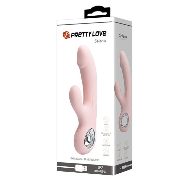Wibrator do stymulacji G - PRETTY LOVE SELENE, silikonowy, 7 funkcji, wodoodporny