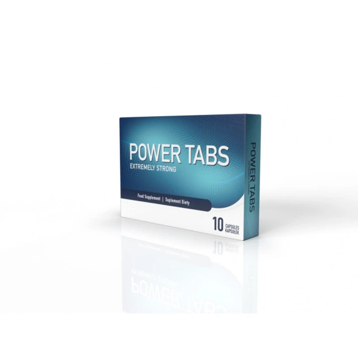 Suplement diety na erekcję Power Tabs™ - 10 kapsułek, L-arginina, Tribulus terrestris, Maca