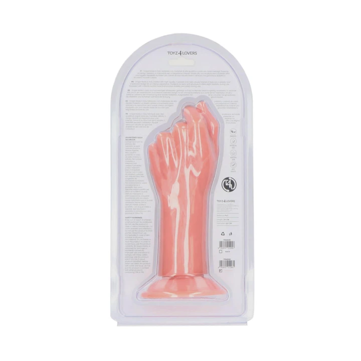 Fist Fisting Errigal PVC, Średnica 8,6 cm, Długość 24 cm, Przyssawka