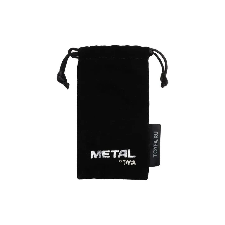 Wtyk analny TOYFA, 8 cm, metalowy, srebrny z kryształem, O 3,4 cm