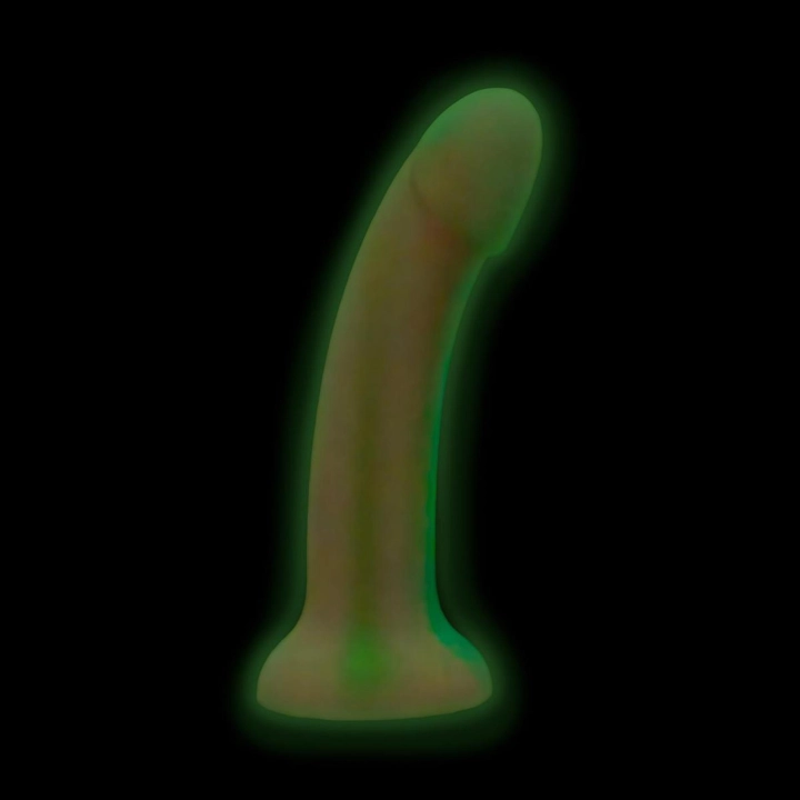 Dildo Easytoys Candy Swirl – silikonowe 19 cm, świecące w ciemności, profilowane