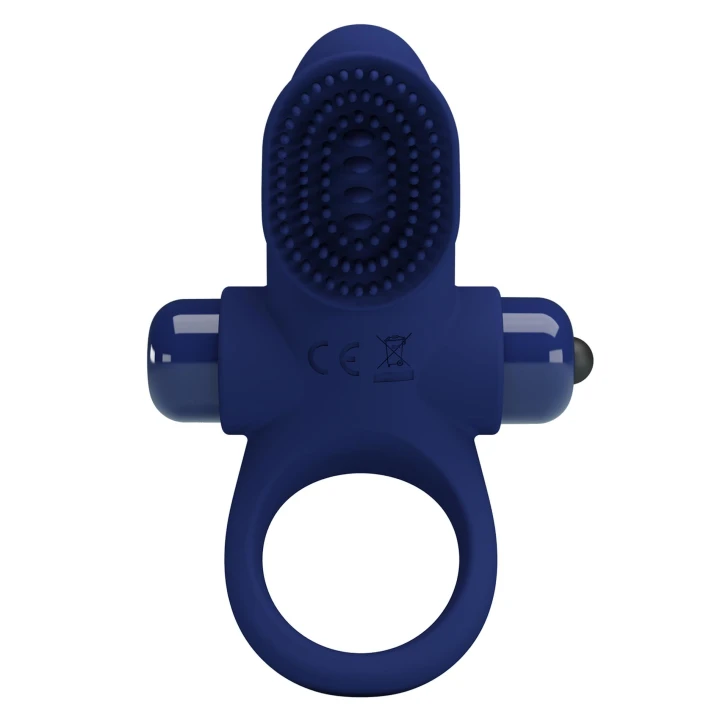 Pierścień na penisa PRETTY LOVE, silikonowy, 10 funkcji wibracji, mocna konstrukcja